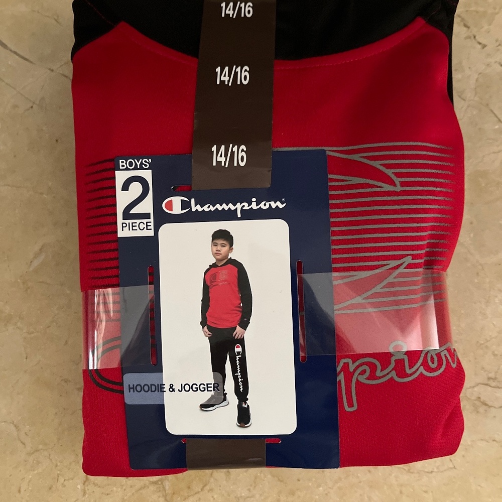 Boys Champion Hoodie and Jogger Set